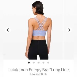 Lululemon longline energy bra